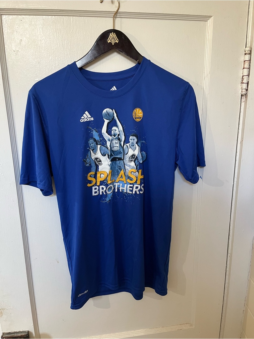 Adidas Golden State Warriors Splash Brothers Shirt Boys Youth XL Blue EUC